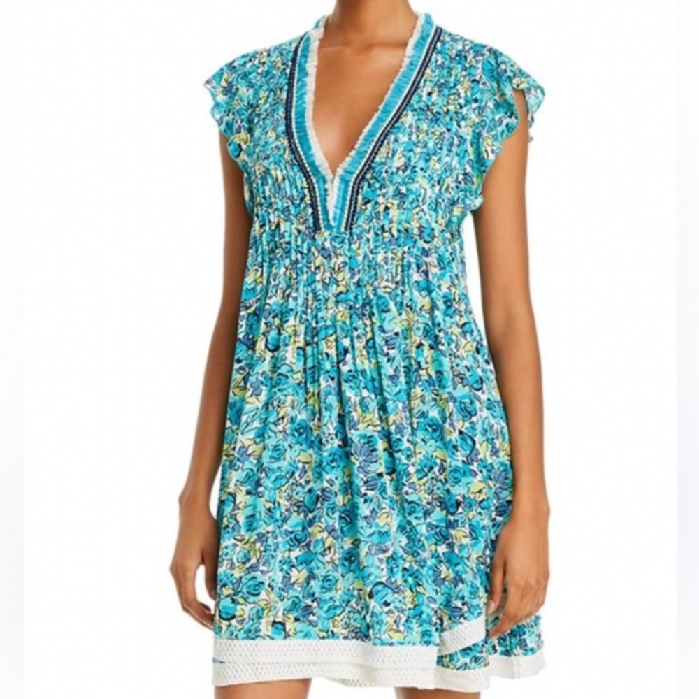 poupette floral coverup dress